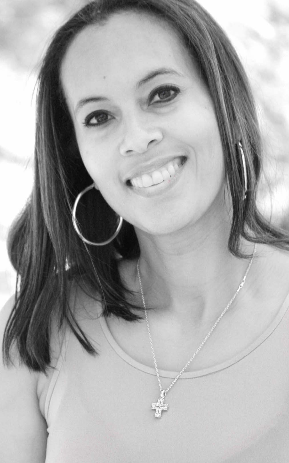 Black and white headshot of Natasha