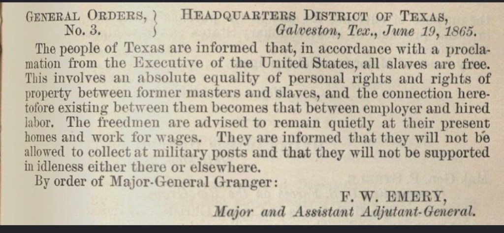 Juneteenth, Texas, and the Long Delay of&nbsp;Freedom